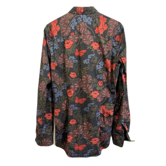 Scotch & Soda Multicolor Floral Long Sleeve Button Up Shirt Top Mens Size Large - Picture 7 of 11